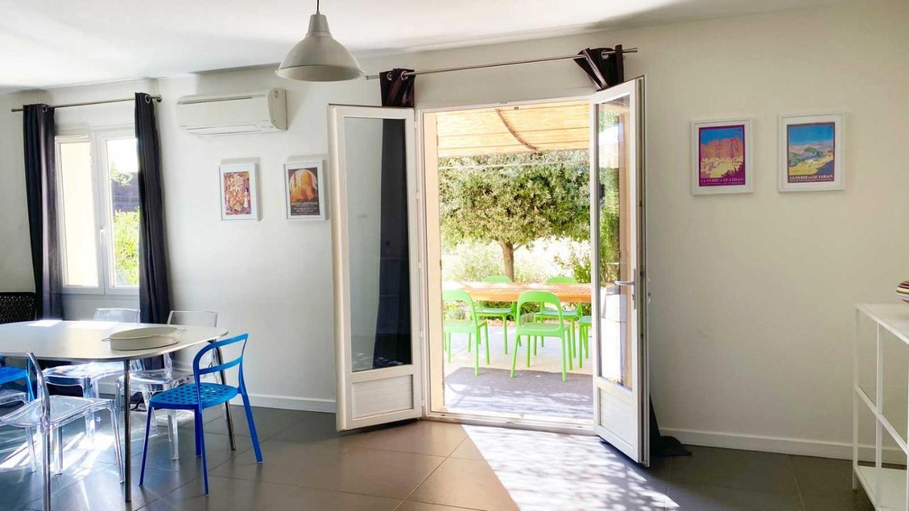 Villa Spacieuse Avec Terrasse Et Vue Mont Ventoux Entrechaux Buitenkant foto